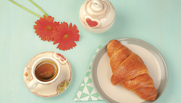 Croissant vuoti dritti